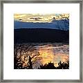Pre Sunrise On Lake Hopatcong, New Jersey Framed Print