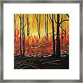 Prescott Forest Fire Framed Print