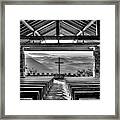 Pretty Place Chapel 7 B W Ymca Camp Greenville Great Smoky Mountains Art Framed Print