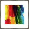 Primary Colors No Straight Lines Framed Print