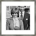 Prince Charles And Lady Diana Framed Print