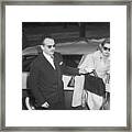 Prince Rainier Iii Of Monaco And Grace Framed Print