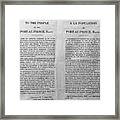 Proclamation Of American Control Framed Print