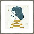 Profile Of A Man Framed Print