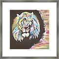 Psychedelic Lion # 80 Framed Print