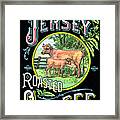 Pure Jersey Roasted Coffee Framed Print