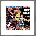 Pure Magic Magic Johnson Powers L.a. Past Boston Sports Illustrated Cover Framed Print