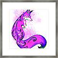 Purple Fantasy Fox Framed Print