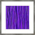 Purple Lines Framed Print