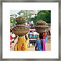 Pushkar Street Scene Framed Print