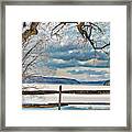 Snow On The Quabbin Reservoir Framed Print
