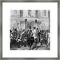 Queen Victoria Receiving The Guards Framed Print