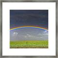 Rainbow And The Open Road Framed Print