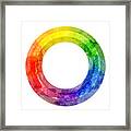 Rainbow Color Wheel Framed Print