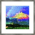 Rainbow Mountain - Breaking The Gridlock Of Hate Number 5 Framed Print