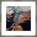 Rainbow Over Grand Canyon Framed Print