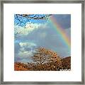 Rainbow Over The Ridge Framed Print