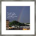 Rainbows And Promises Framed Print
