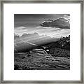 Rays Over The Dolomites Ii Framed Print