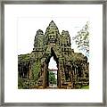 Rear South Gate Cambodia Framed Print