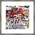 Red Alert Wisconsins Melvin Gordon Makes His Run At The Sports Illustrated Cover Framed Print