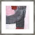 Red And Black Study 3 Framed Print