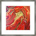 Red And Gold Framed Print