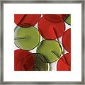 Red And Green Lollipops Framed Print