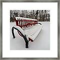 Red Bench G0873413 Framed Print