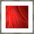 Red Gauzy Background With Varied Shades Framed Print