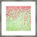 Red Poppies In A Meadow Framed Print