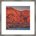 Red Sea Beachfront, Sunset View Towards Framed Print