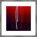 Red Silk Light Play Framed Print