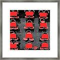 Red Table And Chair Framed Print