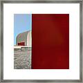 Red Wall Framed Print