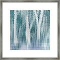 Reflection In Blues Framed Print