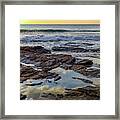 Reflections On The Rocks Framed Print