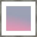 Lilac And Pink Ombre Gradient Framed Print