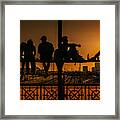 Relax On The Bridge 2 Framed Print