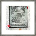 Remembrance Day Framed Print