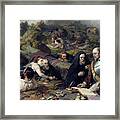 Rent-day In The Wilderness, 1868 Framed Print