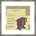 Report Card Framed Print