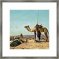 Rest In The Syrian Desert, 19th Century Framed Print