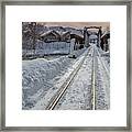 Riding The Rails Framed Print