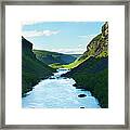 River On Valley Framed Print