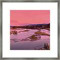 River Sunset Framed Print