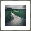Road In The Countryside Framed Print