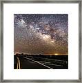 Road To Milky Way Framed Print