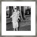 Robert F. Kennedy Carrying Son Robert Framed Print