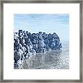 Rock And Ice Framed Print